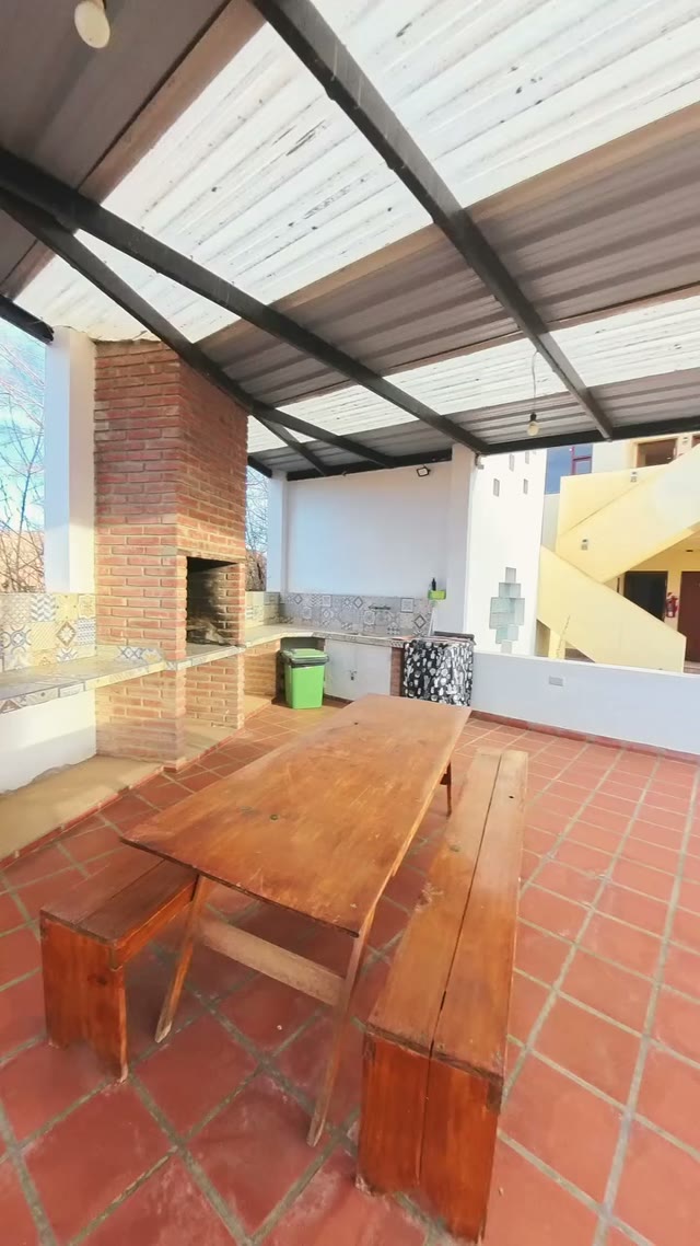Patio equipado de un alojamiento turístico